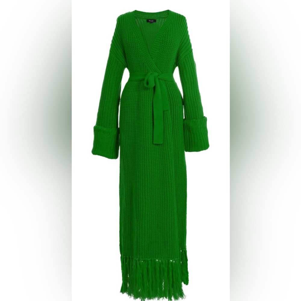 Hanifa, Emerald Green Mya Sweater Cardigan/Maxi Dress. never worn.